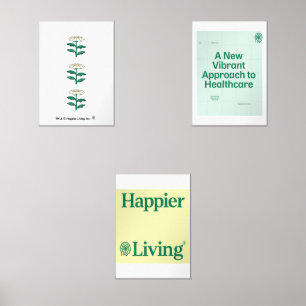 Happier Living Logo Poster Set