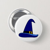 Happig Halloween Heksenhoed Ronde Button 5,7 Cm (Voorkant /achterkant)