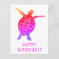 HAPPIGE VERJAARDAG Zeeschildpad Landschildpad!