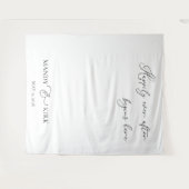 Happily Ever After Begins Here Wedding Backdrop  Wandkleed (Voorkant (horizontaal))