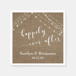 Happily Ever After beroemd gemaakt door Burlap & W Servet