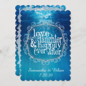Happily Ever After Bewaar de Datum Save The Date (Voorkant / Achterkant)