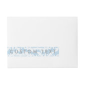 HAPPILY EVER AFTER Blue Wrap Around Invite Labels Adreslabel Wikkel (Voorkant)