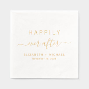 Happily Ever After Bruiloft Folie Servetten