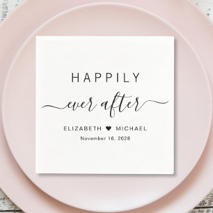 Happily Ever After Bruiloft Servet