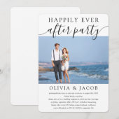 'Happily Ever After'-bruiloftsfeest Kaart (Voorkant / Achterkant)