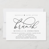 Happily Ever After Brunch, Modern Romantisch Feest Kaart (Voorkant)