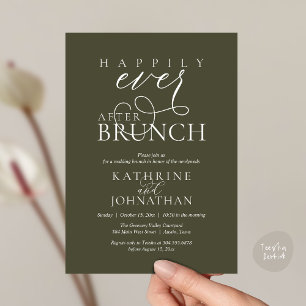 Happily Ever After Brunch Na Echtsuite Elopement Kaart