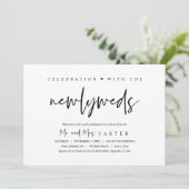 Happily ever after brunch na huwelijksviering kaart (Staand voorkant)