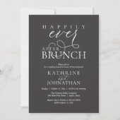 Happily Ever After Brunch Post Wedding Elopement Kaart (Voorkant)