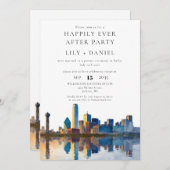 Happily Ever After Dallas Wedding Kaart (Voorkant / Achterkant)