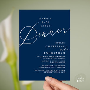 Happily Ever After Diner Huwelijksreceptie Diner Kaart