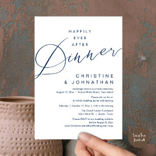 Happily Ever After Diner Romantische Bruiloft Kaart