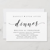 Happily Ever After Dinner, Modern Minimalist Kaart (Voorkant)