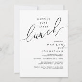 Happily Ever After Dinner Wedding Reception Dinner Kaart (Voorkant)