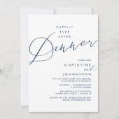 Happily Ever After Dinner Wedding Reception Dinner Kaart (Voorkant)