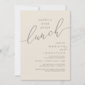 Happily Ever After Dinner Wedding Reception Dinner Kaart (Voorkant)