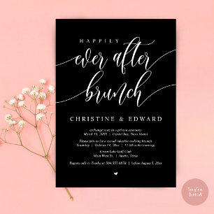 Happily Ever After Elopement Brunch, Klasse Zwart Kaart