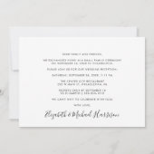 Happily Ever After Feest Foto Bruiloftsreceptie Aankondiging (Achterkant)