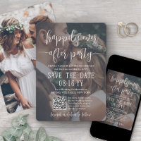 Happily Ever After Feest Foto Overlay QR Huwelijk