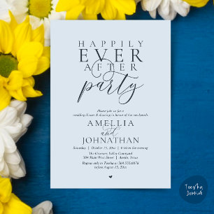 Happily Ever After Feest Huwelijksvlucht Diner Kaart