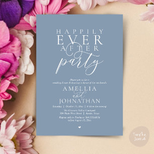 Happily Ever After Feest Huwelijksvlucht Diner Kaart