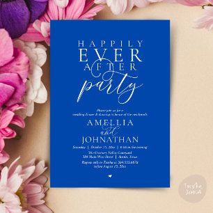 Happily Ever After Feest Huwelijksvlucht Diner Kaart