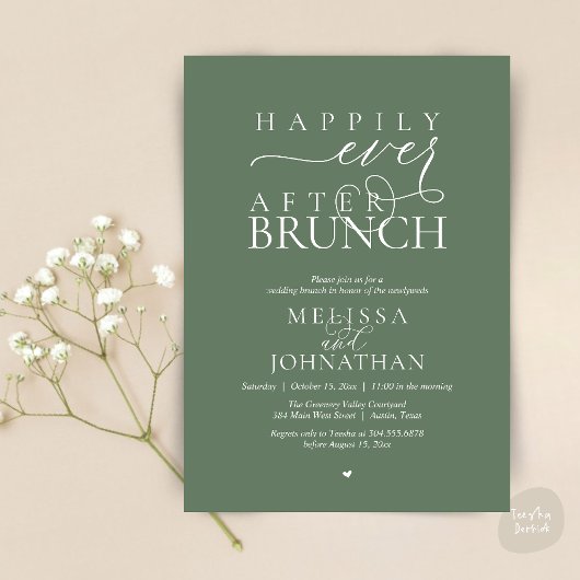Happily Ever After Feest Huwelijksvlucht Diner Kaart