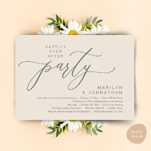 Happily Ever After Feest Huwelijksvlucht Diner Kaart