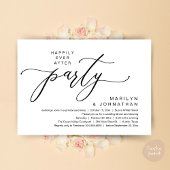 Happily Ever After Feest Huwelijksvlucht Diner Kaart