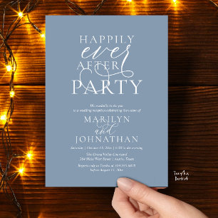 Happily Ever After Feest, Klasse Trouwdiner Kaart