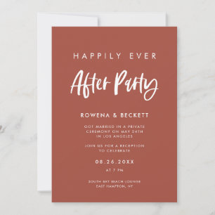 Happily Ever After Feest Modern Gebakken Baksteen  Kaart