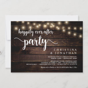 Happily Ever After-feest,  Slingerlicht, Elopement Kaart