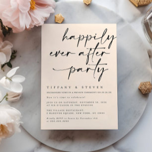 Happily Ever After Feest Uitnodiging Ontvangst Par