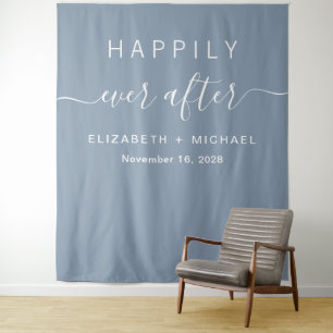 Happily Ever After Fotohokje Stofblauw Wandkleed