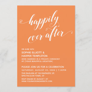 Happily Ever After Hearts Orange Cream Ontvangstfe Kaart