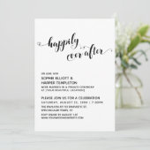 Happily Ever After Hearts Script Ontvangst Alleen Kaart (Staand voorkant)