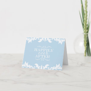 HAPPILY EVER AFTER Huwelijks Dankjewel Vouwkaart Bedankkaart