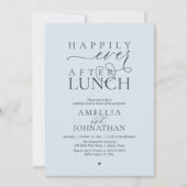 Happily Ever After Lunch Modern Wedding Elopement Kaart (Voorkant)