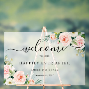 Happily Ever After Matglazen Trouw Acryl Bord