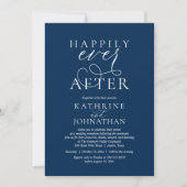 Happily Ever After, Modern Wedding Reception Kaart (Voorkant)