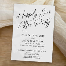 Happily Ever After Moderne Elegante Trouwfeest