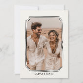 Happily Ever After Party Elopement Wedding Kaart (Achterkant)