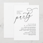 Happily Ever After Party, Modern Romantic Dinner  Kaart (Voorkant / Achterkant)