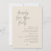 Happily Ever After Party, Modern Wedding Reception Kaart (Voorkant)