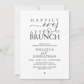 Happily Ever After Party Wedding Elopement Dinner Kaart (Voorkant)