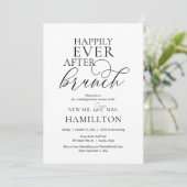 Happily Ever After Post-huwelijks Brunch Kaart (Staand voorkant)