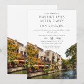 Happily Ever After San Antonio Wedding Kaart (Voorkant / Achterkant)