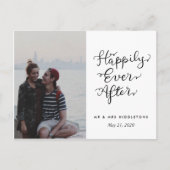 Happily Ever After | Script bruiloft foto Briefkaart (Voorkant)
