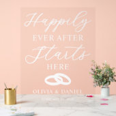 Happily Ever After Starts Here Custom Wedding (Mariage)